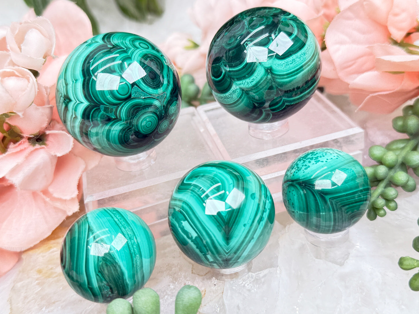 Malachite Spheres