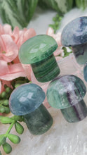 Load image into Gallery: Contempo Crystals - blue-green-fluorite-mushroom-crystal-carvings - Image 2