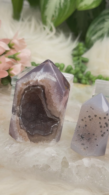 Agate Crystal Points