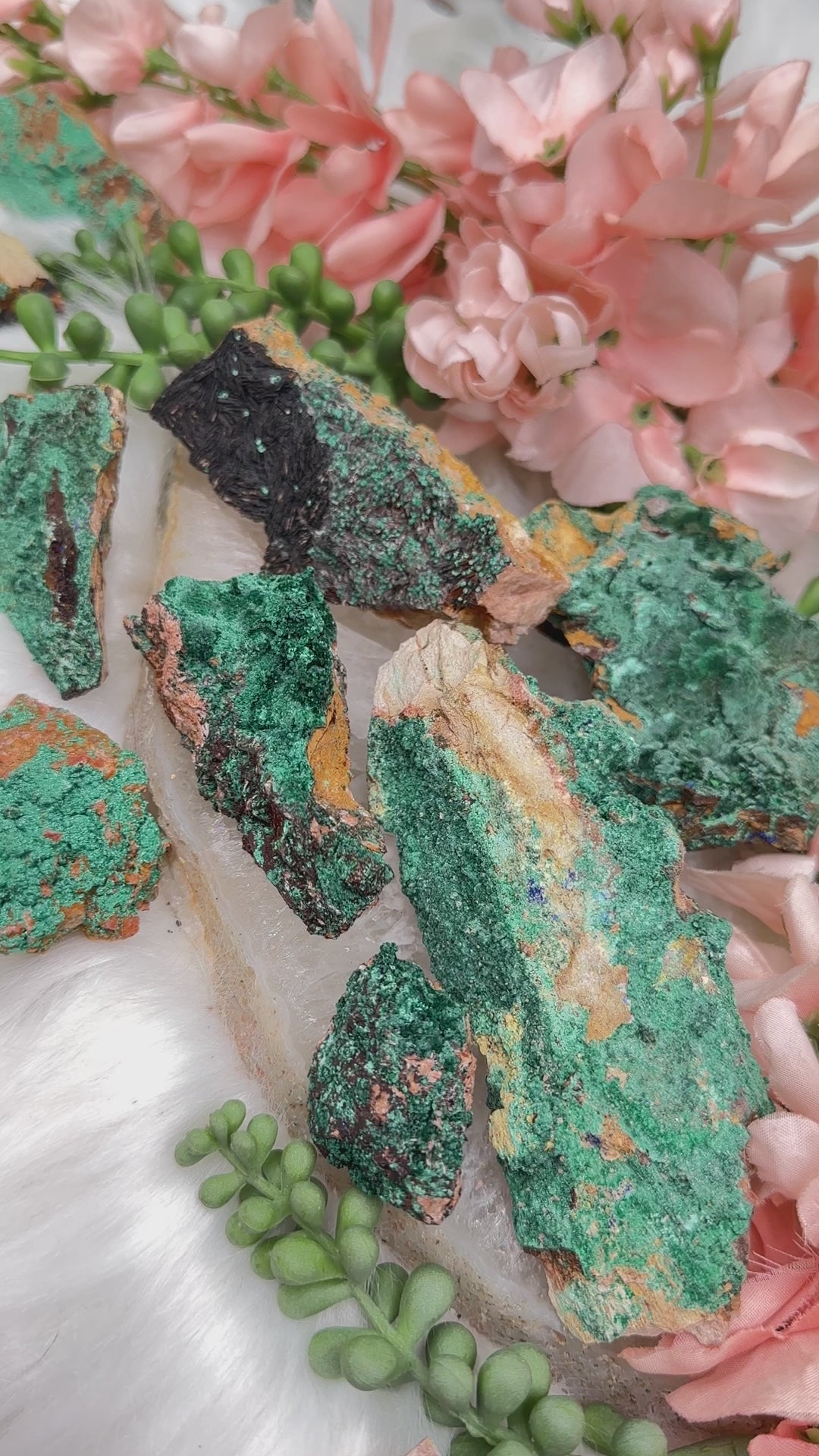 moroccan-green-malachite-clusters