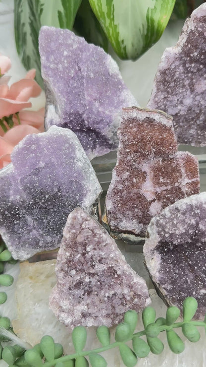 Purple & Red Amethyst Clusters