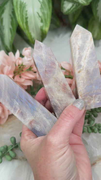 Moonstone Sunstone Points