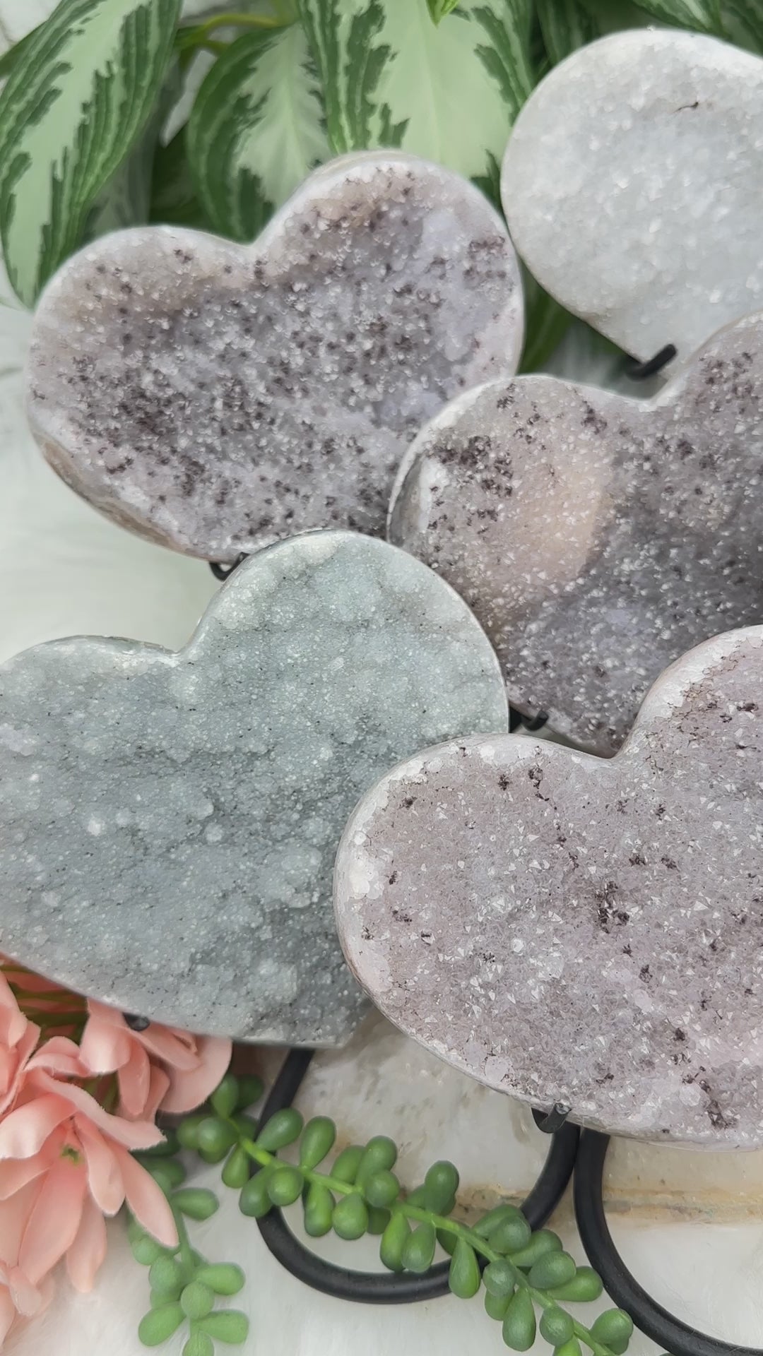 colorful-gray-quartz-cluster-heart-crystals