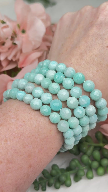 Faceted Amazonite Bracelet