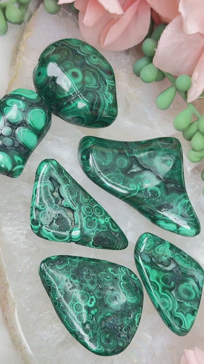 Polished Green Malachite
