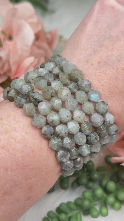 Diamond Labradorite Bracelet