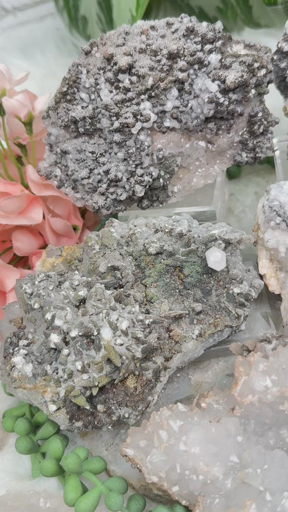 Moroccan Quartz Calcite Clusters