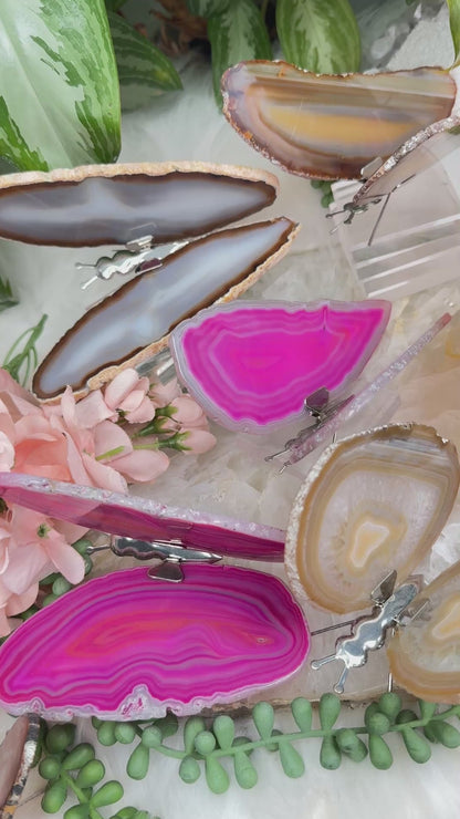 Metal Agate Butterflies