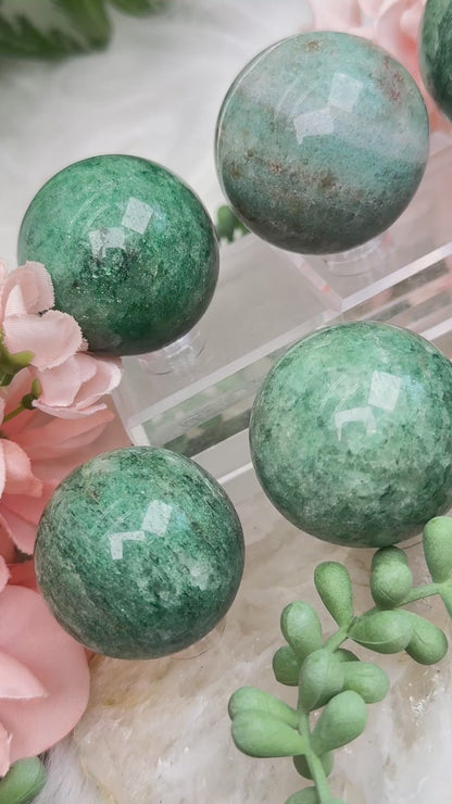Green Aventurine Spheres