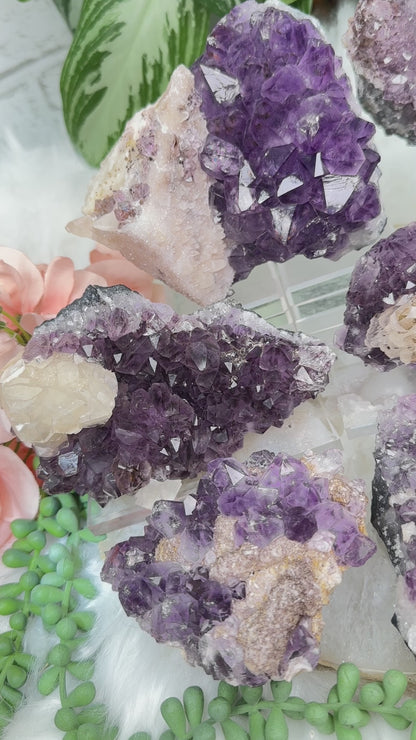 Amethyst Calcite Crystals