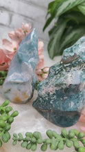 Load image into Gallery: Contempo Crystals - blue-freen-ocean-jasper-flame-crystals - Image 2