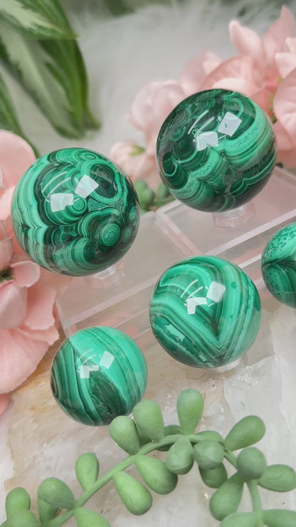 Malachite Spheres