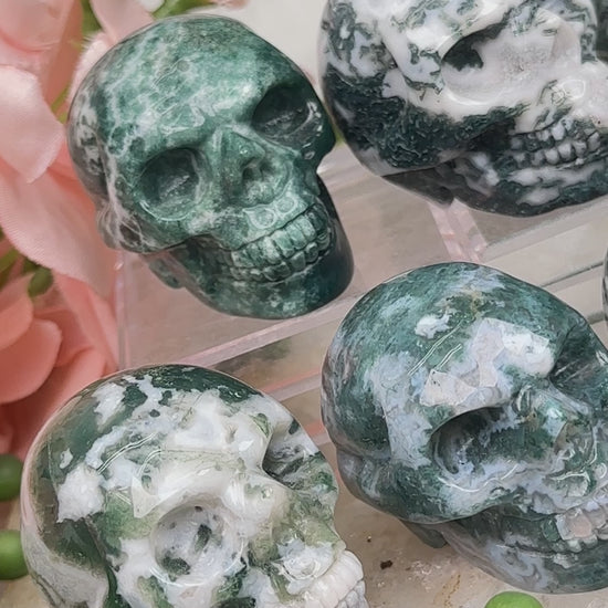 green-moss-agate-skulls
