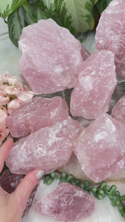 Large Raw Rose Quartz