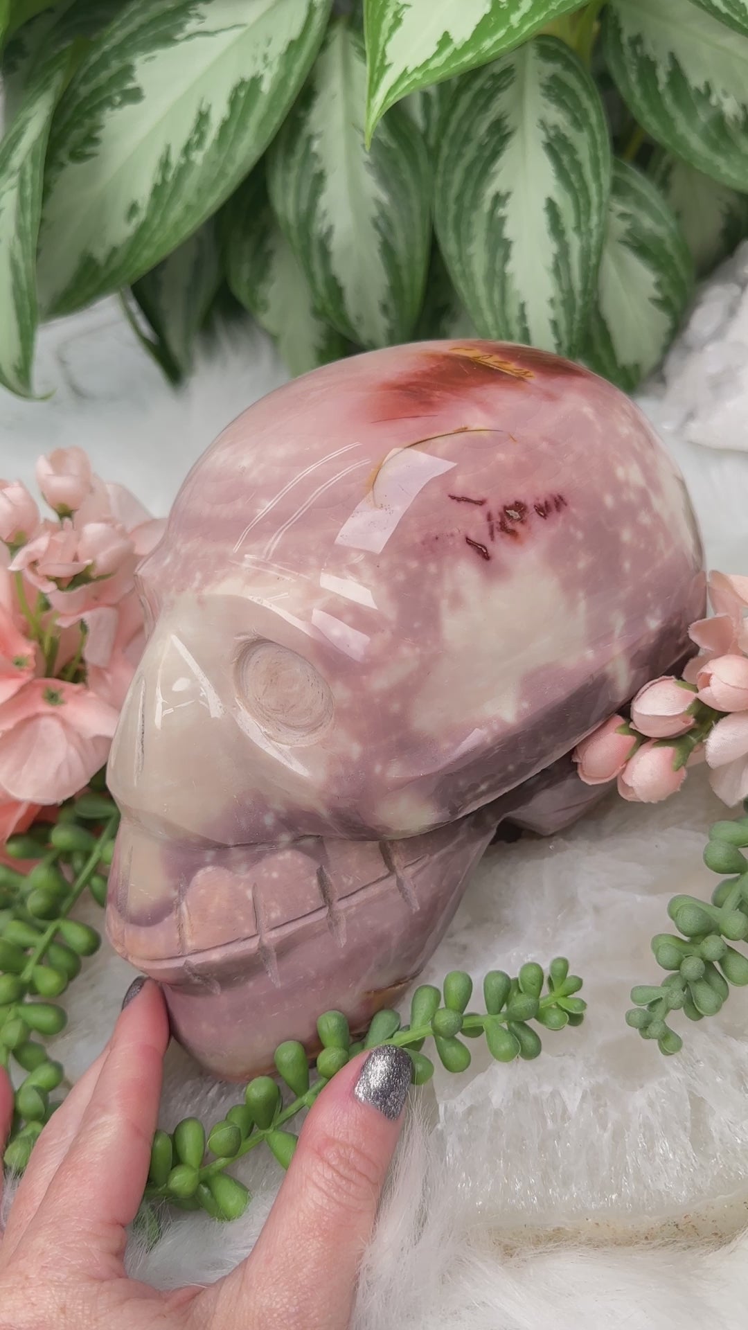 large-pink-polychrome-jasper-skull