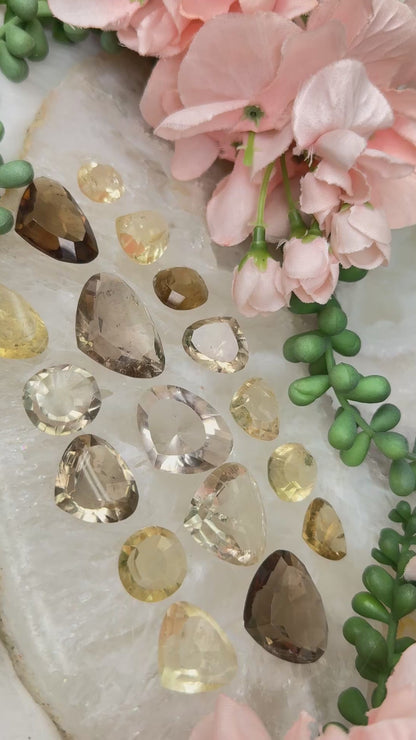 Citrine Faceted Gems