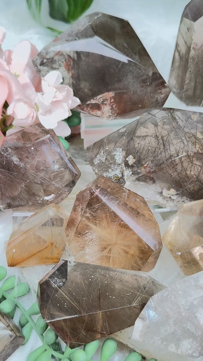 Rutilated Quartz & Smoky