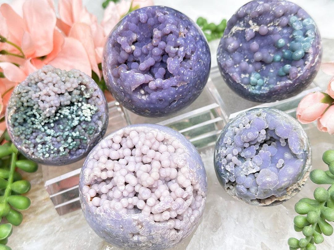 Contempo Crystals - purple-grape-agate-spheres - Image 1