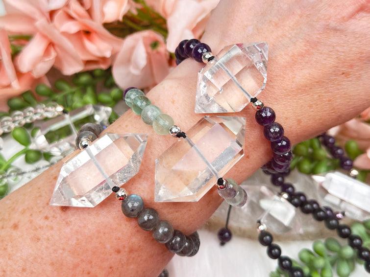 Contempo Crystals - quartz-point-adjustable-crystal-bracelets - Image 1