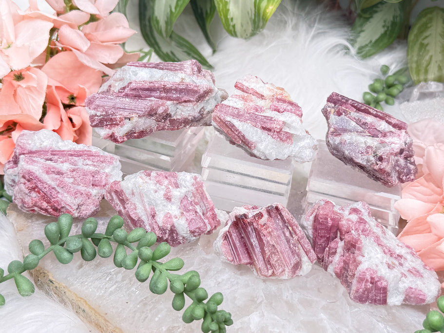 Pink Tourmaline Crystals