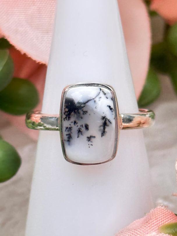 rectangle-dendritic-opal-ring