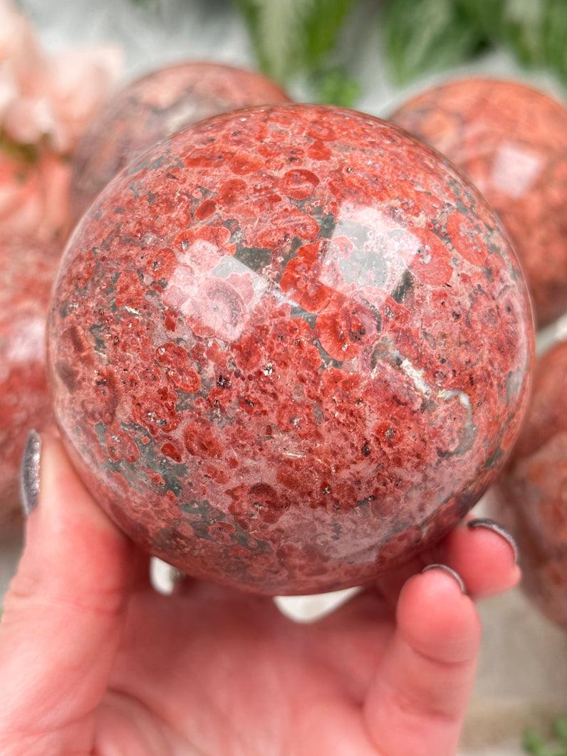 red-fire-opal-matrix-stone-sphere