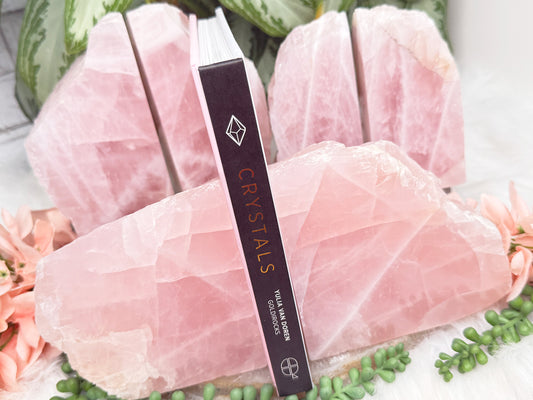 Rose Quartz Bookends