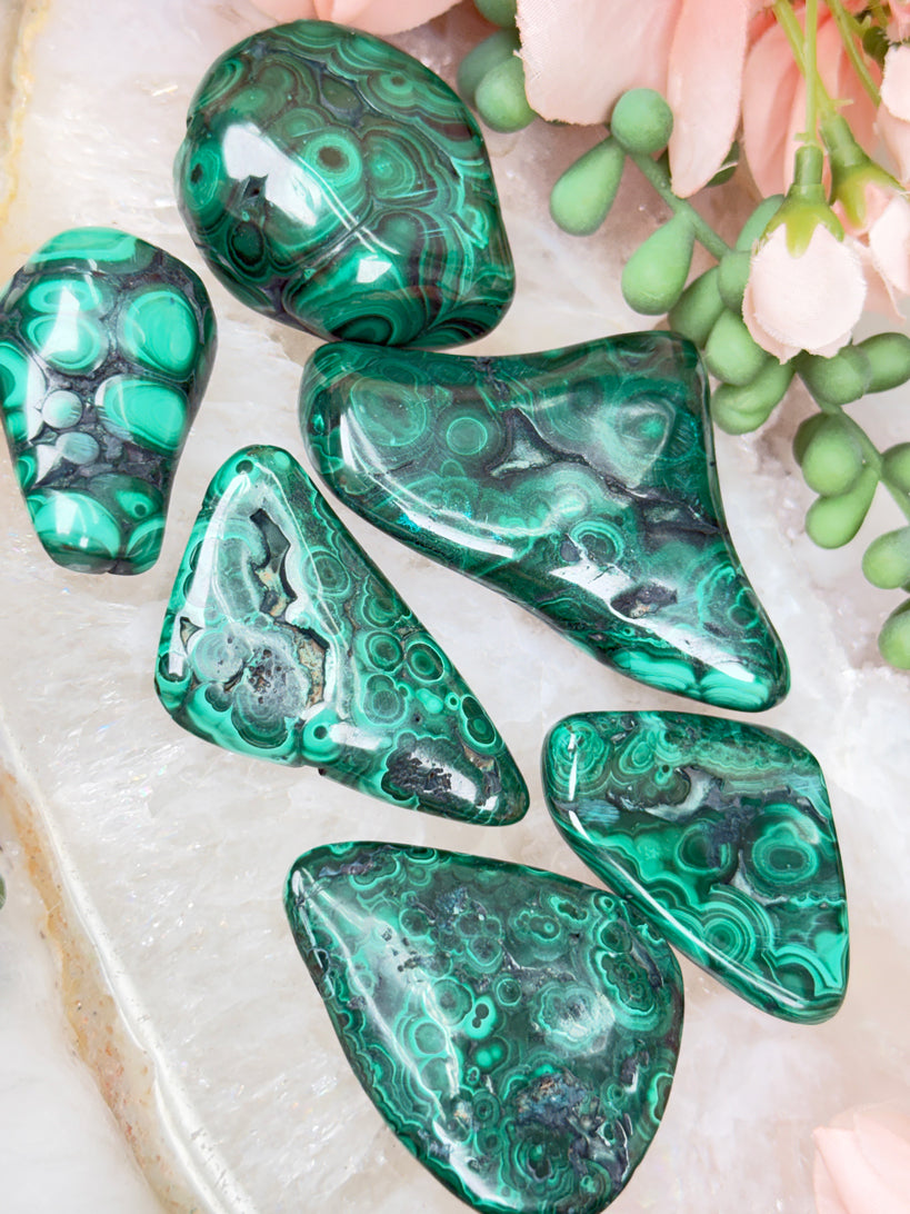 Polished Green Malachite
