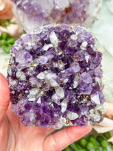 Load image into Gallery: Contempo Crystals - siderite-calcite-on-amethyst - Image 12