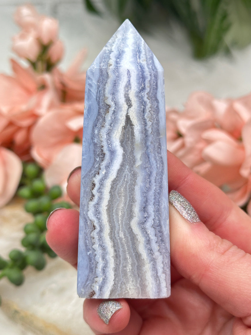 Blue Lace Agate Point