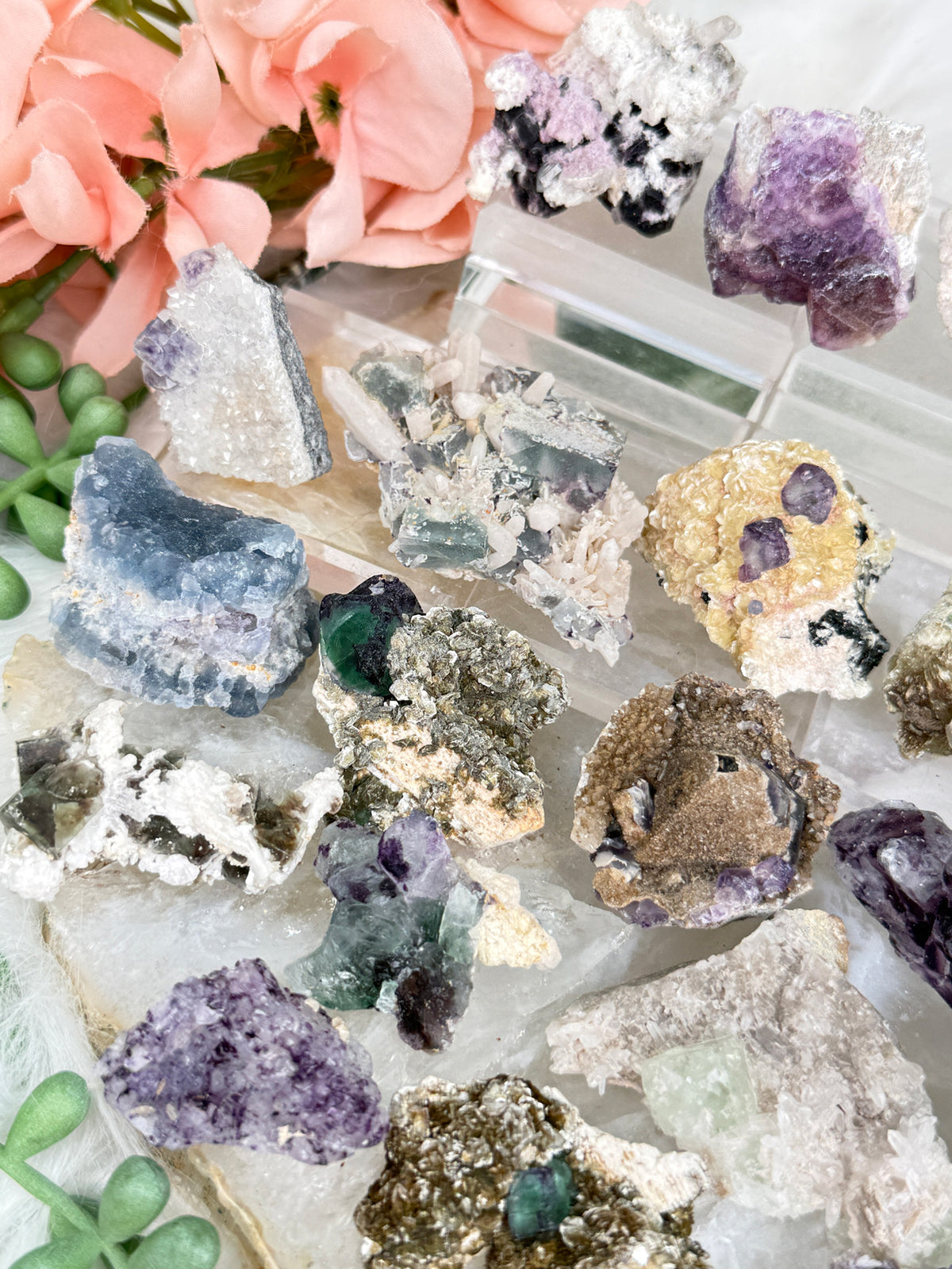 Small Unique Fluorite Specimens