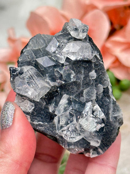 small-gray-chalcedony-white-apophyllite-cluster