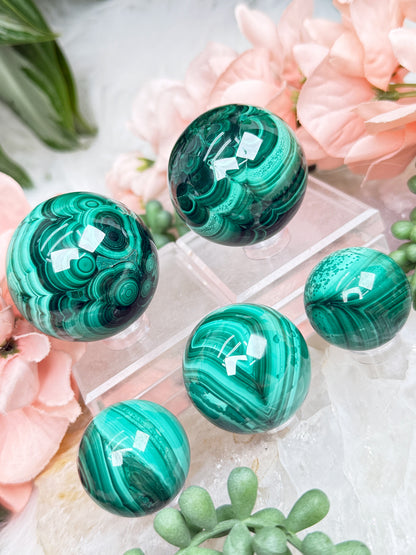 Malachite Spheres