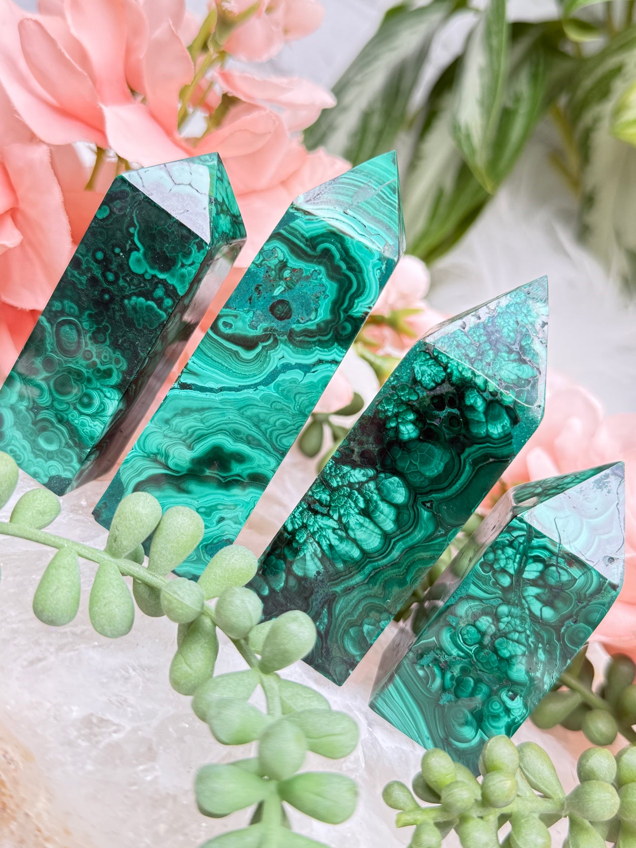 Malachite Obelisks