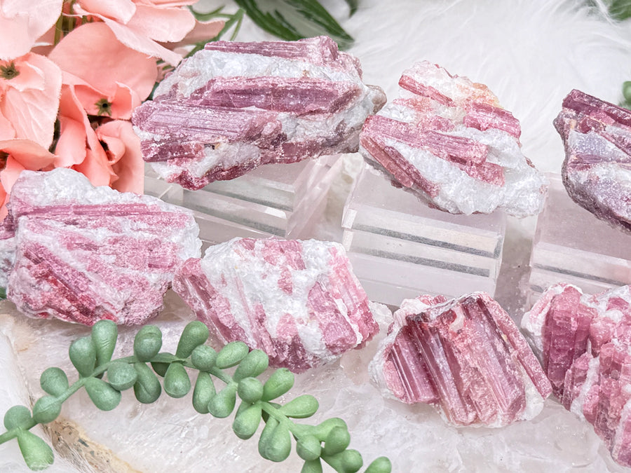 Pink Tourmaline Crystals
