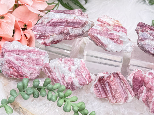 Pink Tourmaline Crystals