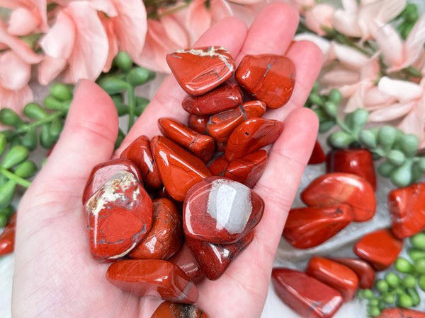 Tumbled Red Jasper Crystals for Sale