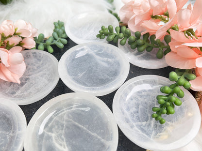 Round Selenite Ring Dish