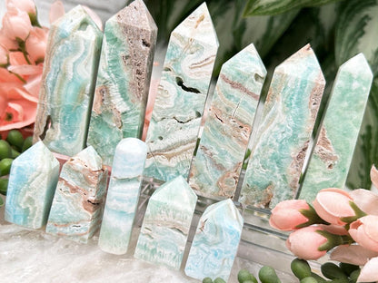 small-teal-blue-aragonite-points