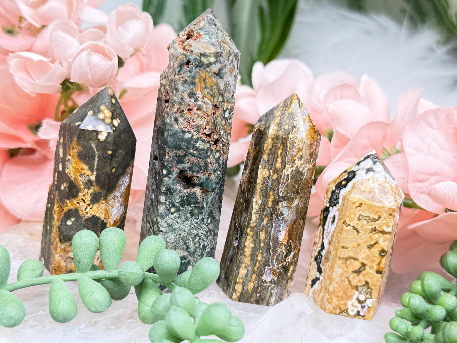 Shop Ocean Jasper & Learn The Ocean Jasper Meaning – Contempo Crystals
