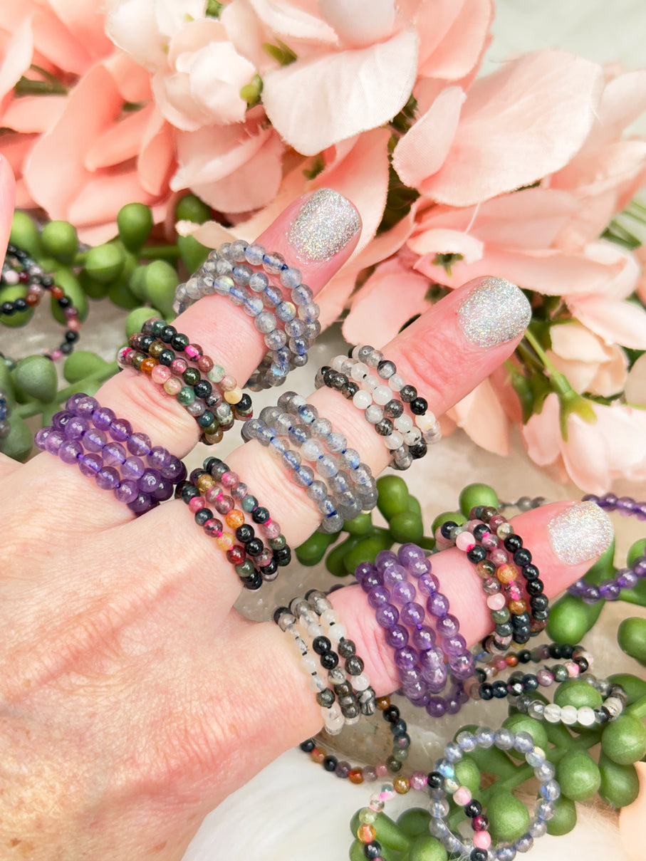 Stretch Crystal Rings