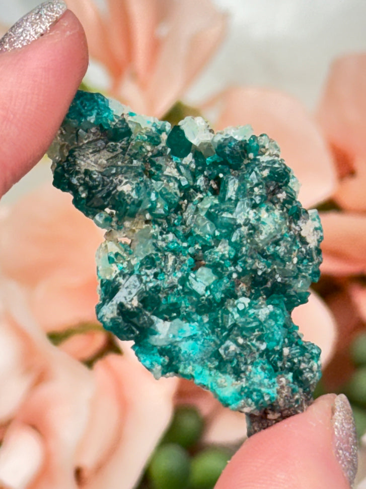 teal-dioptase-quartz-crystal
