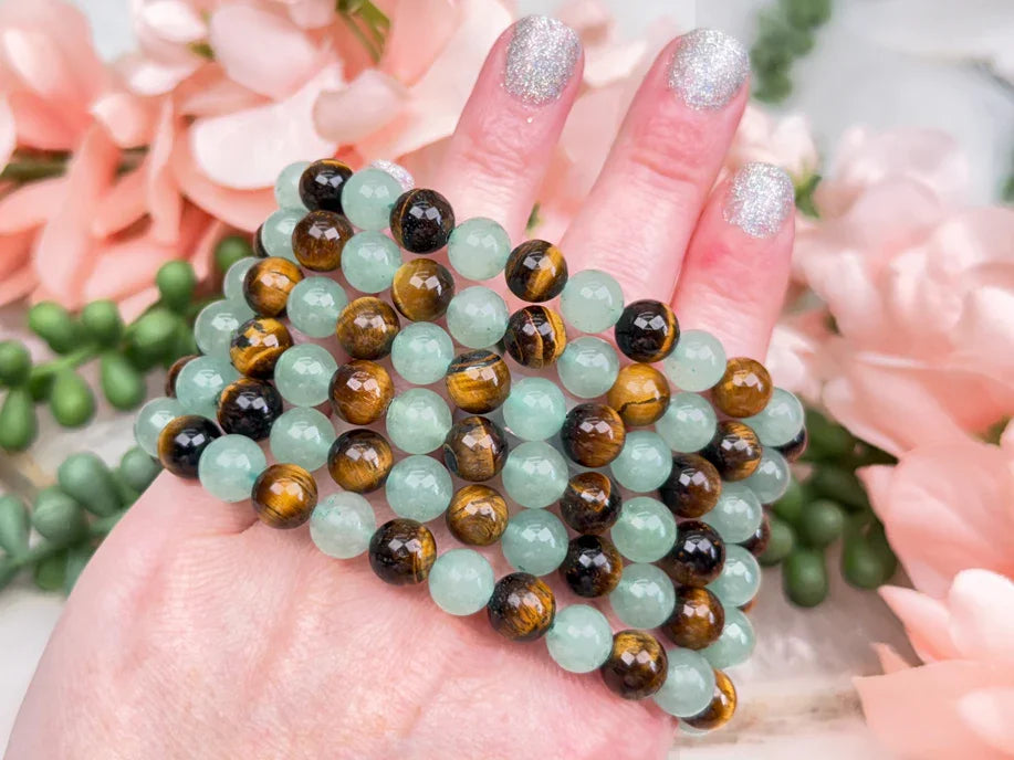 tiger-eye-green-aventurine-bracelets