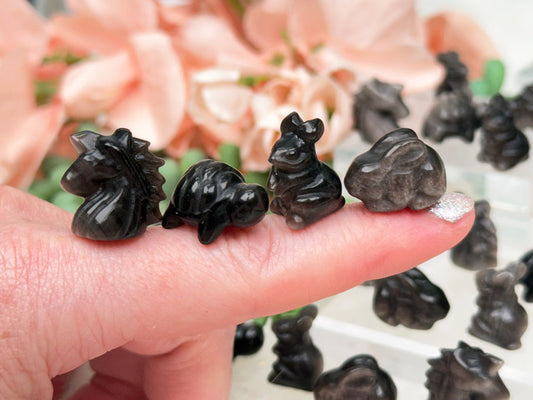 Tiny Obsidian Animals