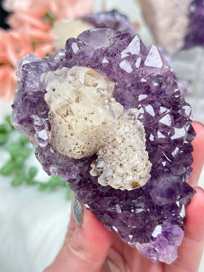 unique-calcite-on-amethyst-cluster