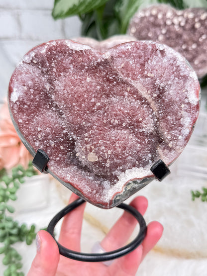 Uruguayan Amethyst Hearts