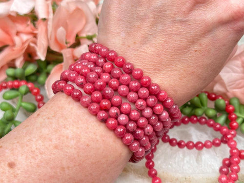 vibrant-pink-rhodonite-bracelet