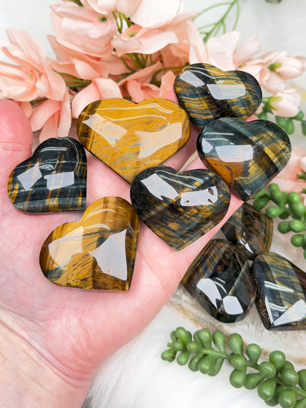 Tigers Eye Hearts