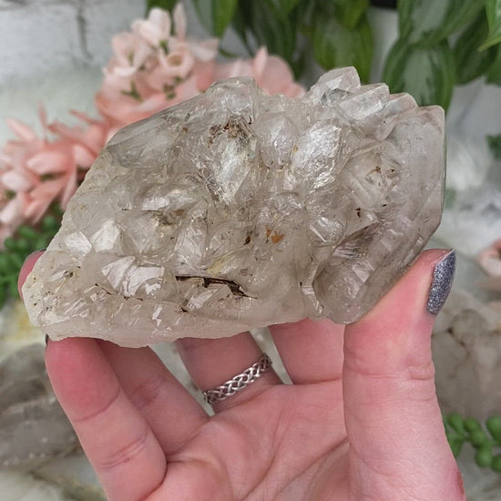 elestial smoky quartz crystal clusters  for sale