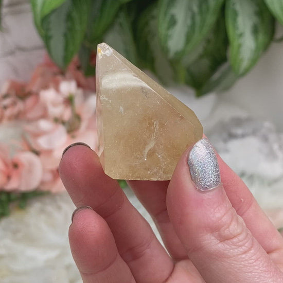 Smoky-and-Iron-Natural-Citrine-Points-from-Brazil-Video